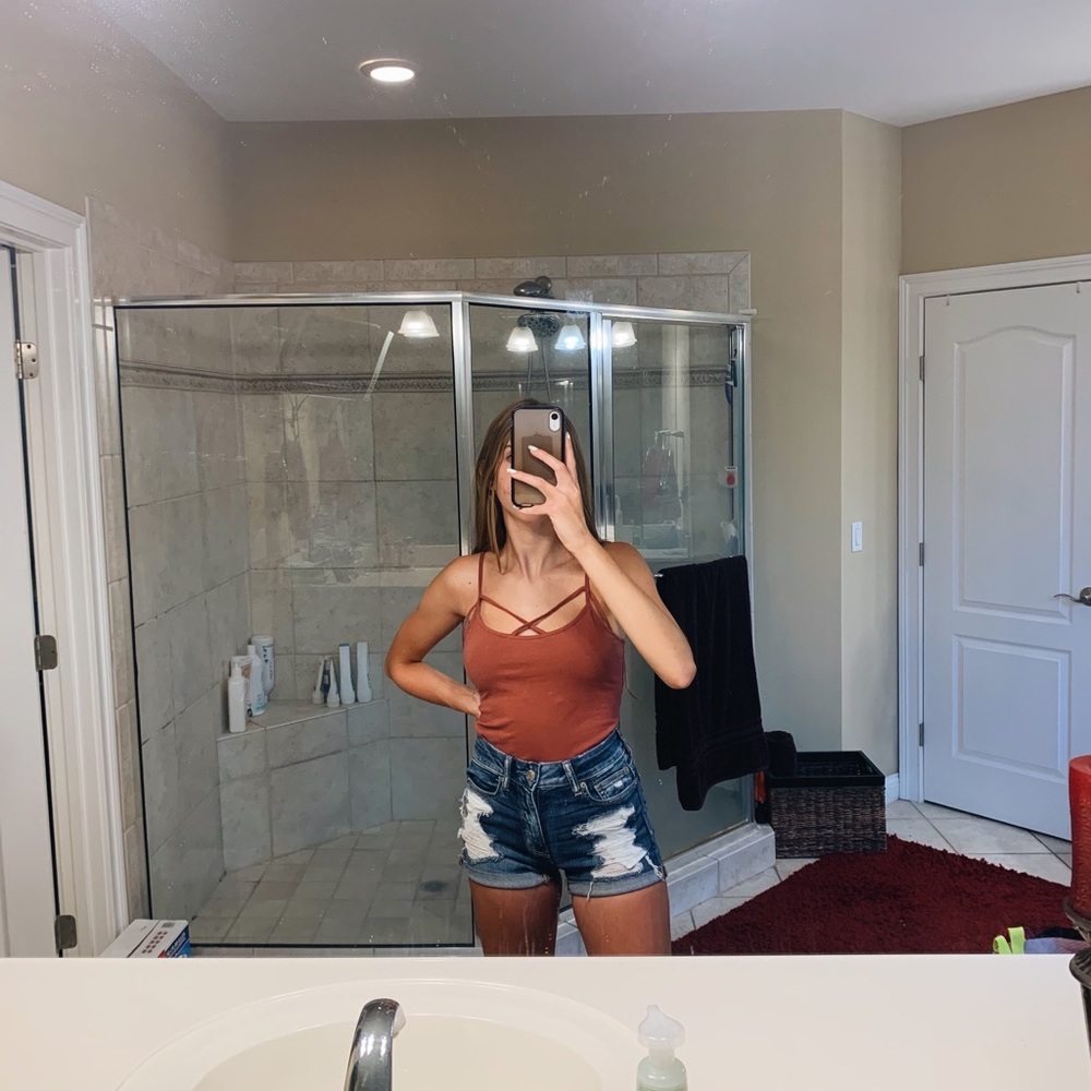 Charolette Russe rustic pink tank top